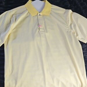 George Yellow Polo Shirt with Subtle Pattern